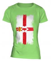 Northern Ireland Grunge Flag Ladies T-Shirt
