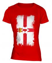 Northern Ireland Grunge Flag Ladies T-Shirt