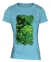 Adygea Grunge Flag Ladies T-Shirt