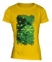Adygea Grunge Flag Ladies T-Shirt