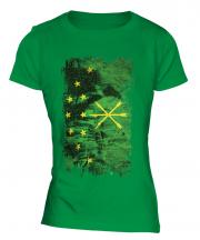 Adygea Grunge Flag Ladies T-Shirt