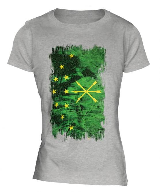 Adygea Grunge Flag Ladies T-Shirt