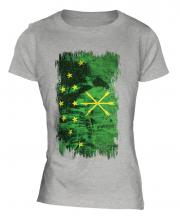 Adygea Grunge Flag Ladies T-Shirt