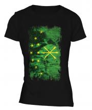 Adygea Grunge Flag Ladies T-Shirt