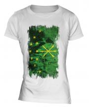 Adygea Grunge Flag Ladies T-Shirt