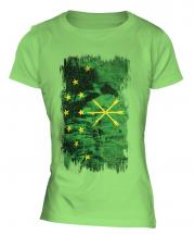Adygea Grunge Flag Ladies T-Shirt