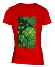 Adygea Grunge Flag Ladies T-Shirt