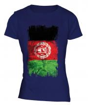 Afghanistan Grunge Flag Ladies T-Shirt