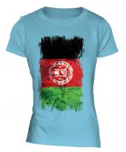 Afghanistan Grunge Flag Ladies T-Shirt