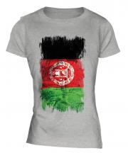 Afghanistan Grunge Flag Ladies T-Shirt