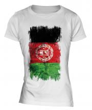 Afghanistan Grunge Flag Ladies T-Shirt
