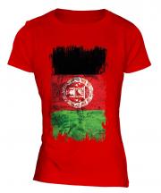 Afghanistan Grunge Flag Ladies T-Shirt