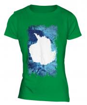 Antartica Grunge Flag Ladies T-Shirt