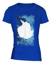 Antartica Grunge Flag Ladies T-Shirt