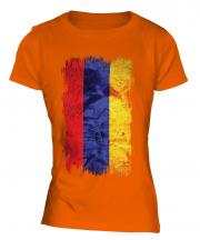 Armenia Grunge Flag Ladies T-Shirt