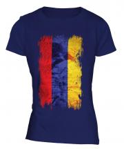 Armenia Grunge Flag Ladies T-Shirt