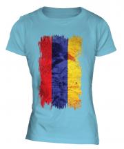 Armenia Grunge Flag Ladies T-Shirt