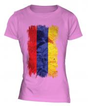 Armenia Grunge Flag Ladies T-Shirt