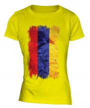 Armenia Grunge Flag Ladies T-Shirt