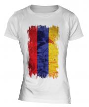 Armenia Grunge Flag Ladies T-Shirt