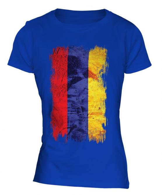 Armenia Grunge Flag Ladies T-Shirt