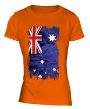 Australia Grunge Flag Ladies T-Shirt