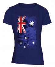 Australia Grunge Flag Ladies T-Shirt