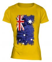 Australia Grunge Flag Ladies T-Shirt