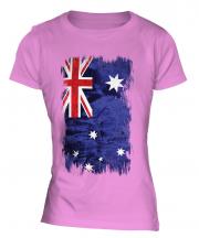 Australia Grunge Flag Ladies T-Shirt