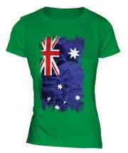 Australia Grunge Flag Ladies T-Shirt