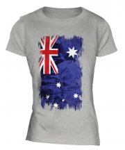 Australia Grunge Flag Ladies T-Shirt