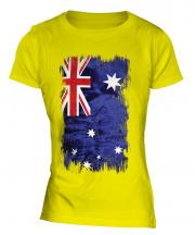 Australia Grunge Flag Ladies T-Shirt