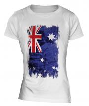 Australia Grunge Flag Ladies T-Shirt