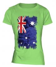 Australia Grunge Flag Ladies T-Shirt