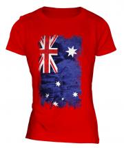Australia Grunge Flag Ladies T-Shirt
