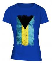 Bahamas Grunge Flag Ladies T-Shirt