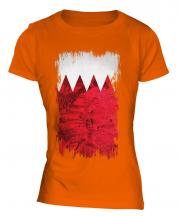 Bahrain Grunge Flag Ladies T-Shirt