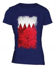 Bahrain Grunge Flag Ladies T-Shirt