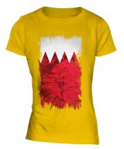 Bahrain Grunge Flag Ladies T-Shirt