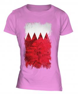 Bahrain Grunge Flag Ladies T-Shirt