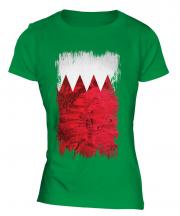 Bahrain Grunge Flag Ladies T-Shirt