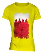 Bahrain Grunge Flag Ladies T-Shirt