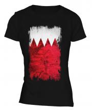 Bahrain Grunge Flag Ladies T-Shirt