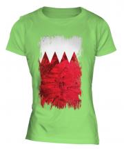 Bahrain Grunge Flag Ladies T-Shirt