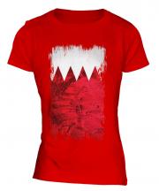 Bahrain Grunge Flag Ladies T-Shirt