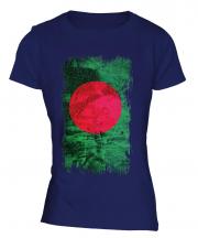 Bangladesh Grunge Flag Ladies T-Shirt