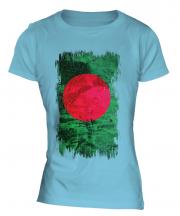 Bangladesh Grunge Flag Ladies T-Shirt
