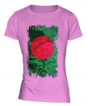 Bangladesh Grunge Flag Ladies T-Shirt