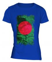 Bangladesh Grunge Flag Ladies T-Shirt