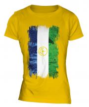 Bashkortostan Grunge Flag Ladies T-Shirt